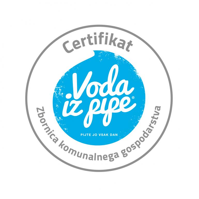 Logotip Certifikata Voda iz pipe